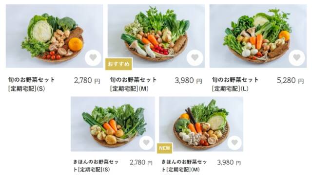 坂ノ途中　旬のお野菜セット　きほんのお野菜セット